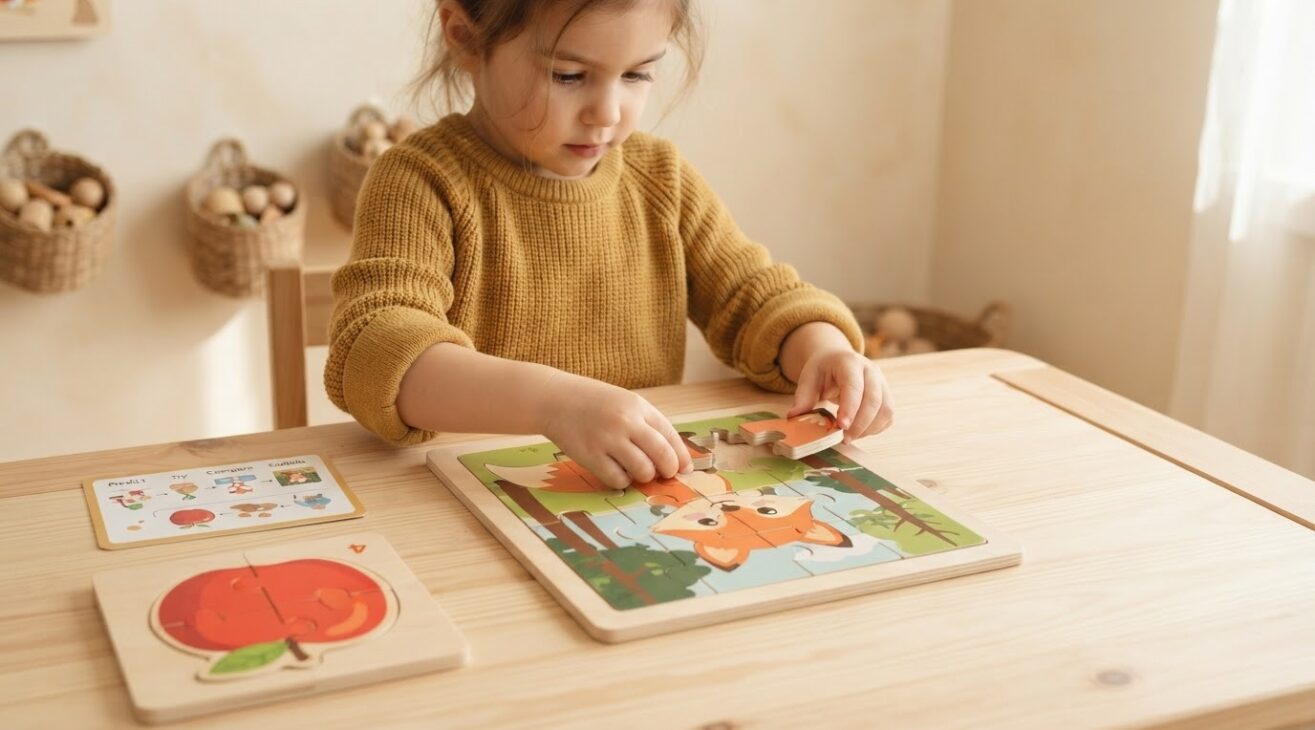 Puzzles Activity Cards for 4-Year-Old Kids