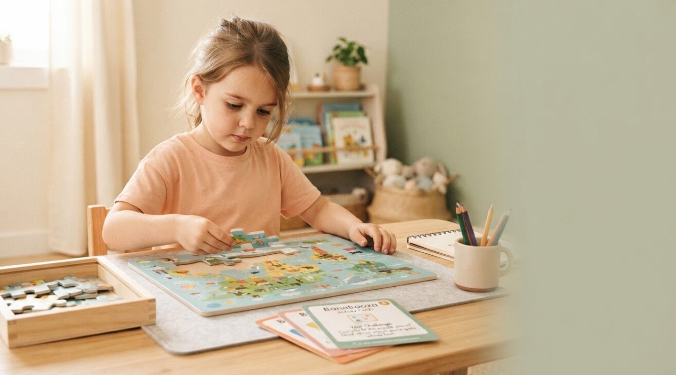Puzzles Activity Cards for 5-Year-Old Kids