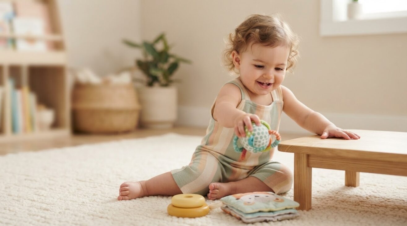 Reaching & Grasping Activity Cards for 1-Year-Old Toddlers
