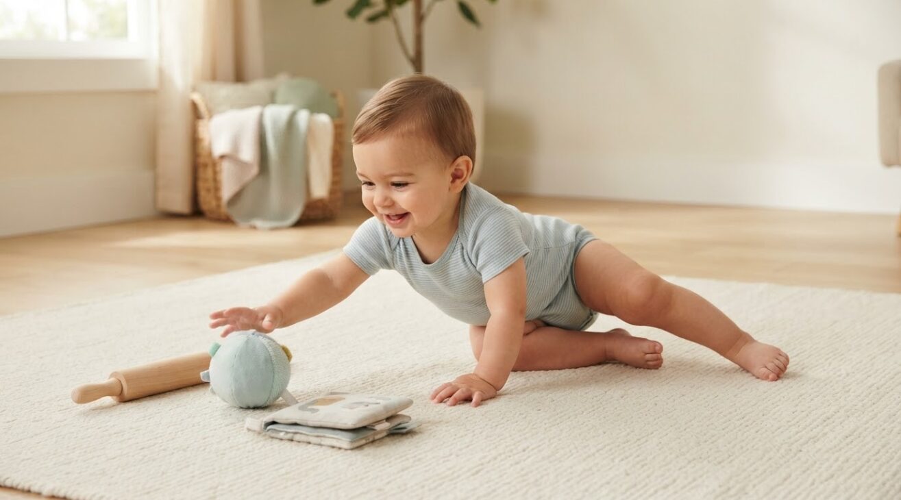 Reaching, Rolling & Body Movement Activity Cards for 1-Year-Old Toddlers