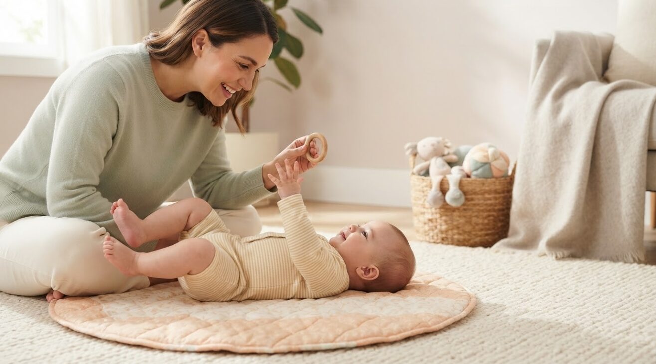Reaching, Rolling & Body Movement Activity Cards for Babies 4–6 Months