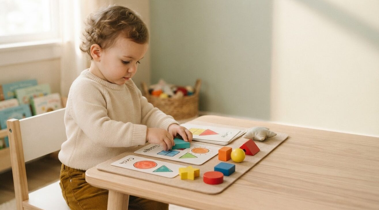 Real-World Shapes Activity Cards for 3-Year-Old Toddlers
