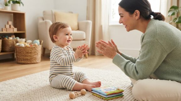 Repeated Songs & Rhymes Activity Cards for 10–11 Months printable learning activity for a 10–11 month old baby