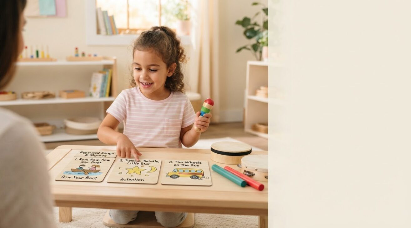 Repeated Songs & Rhymes Activity Cards for 5-Year-Old Kids