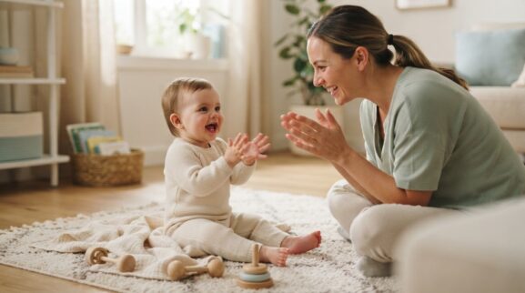Responsive Communication Activity Cards for 10–11 Months printable learning activity for a 10–11 month old baby