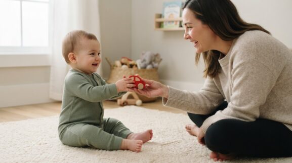 Responsive Communication Activity Cards for 7–9 Months printable learning activity for a 7–9 month old baby