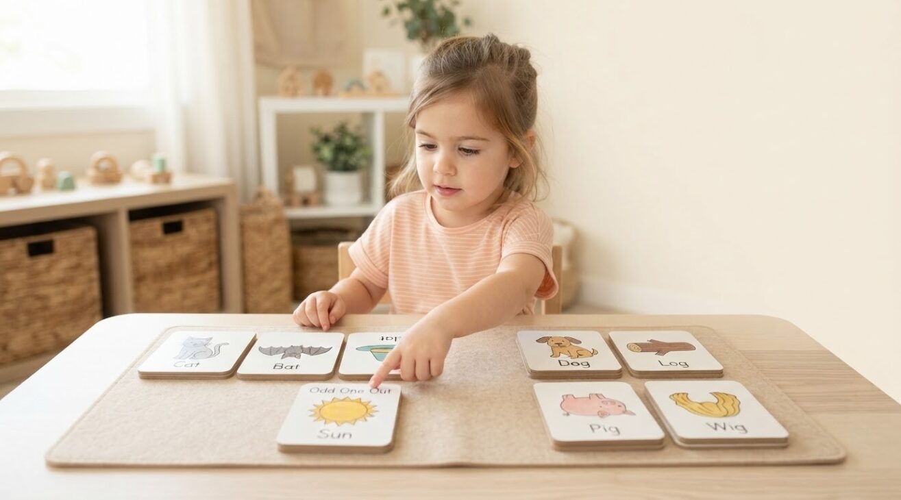 Rhyming & Sound Awareness Activity Cards for 4-Year-Old Kids