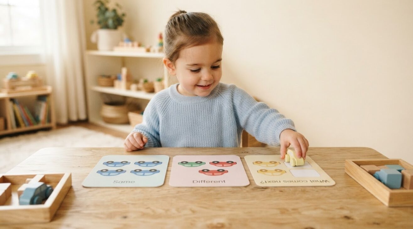 Same & Different Activity Cards for 3-Year-Old Toddlers