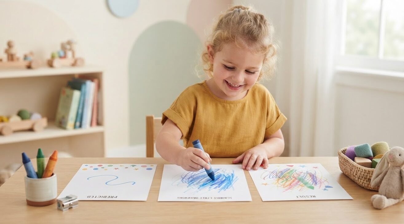 Scribble & Free Drawing Activity Cards for 4-Year-Old Kids