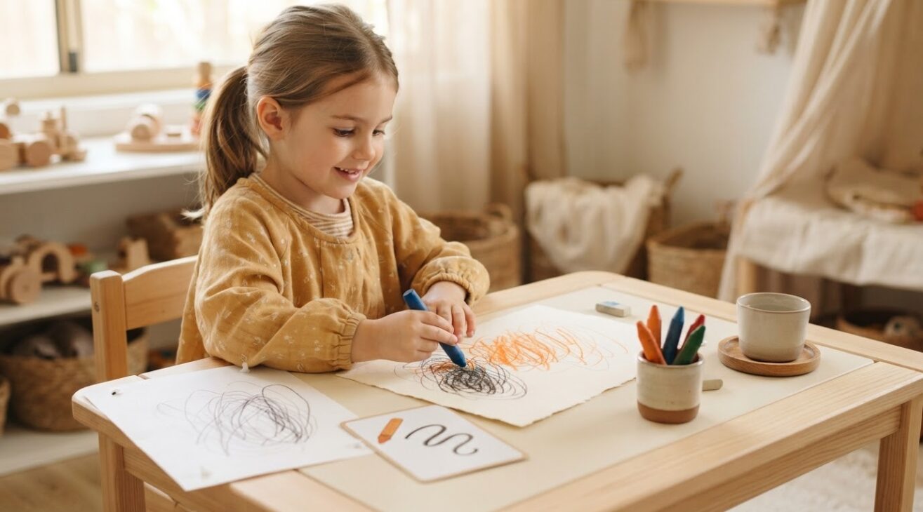Scribble & Free Drawing Activity Cards for 5-Year-Old Kids