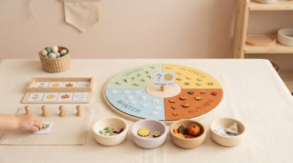 Seasons learning activities for a 3-year-old
