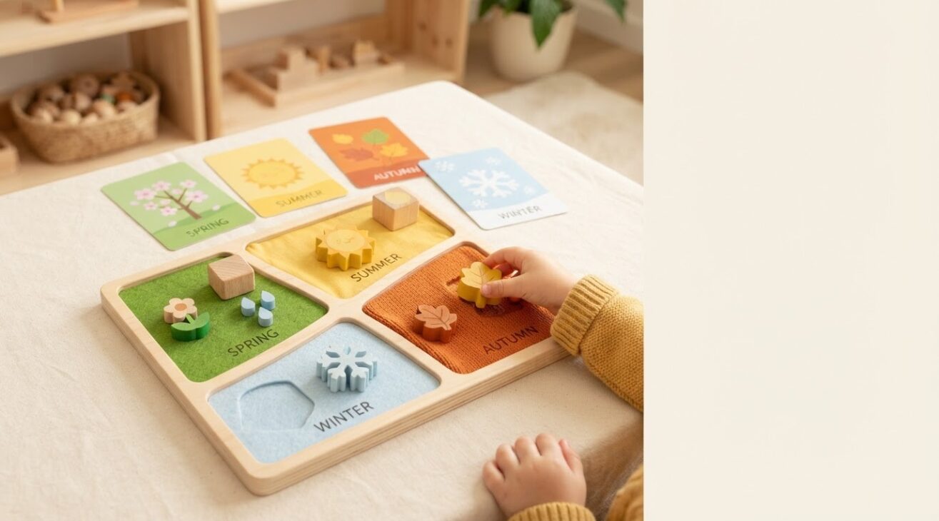 Seasons Activity Cards for 3-Year-Old Toddlers