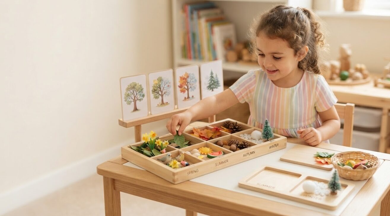 Seasons Activity Cards for 4-Year-Old Kids