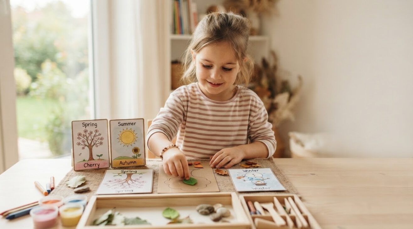 Seasons Activity Cards for 5-Year-Old Kids