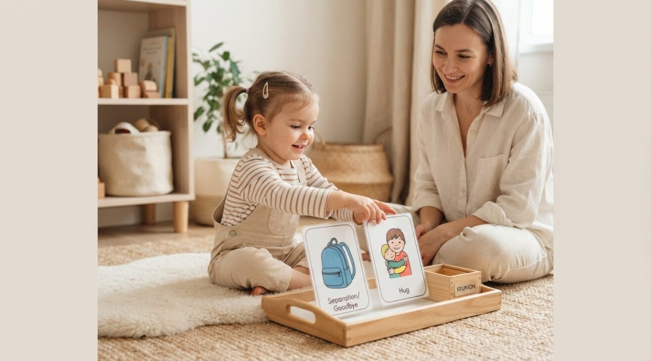 Separation & Reunion Routines Activity Cards for 2-Year-Old Toddlers