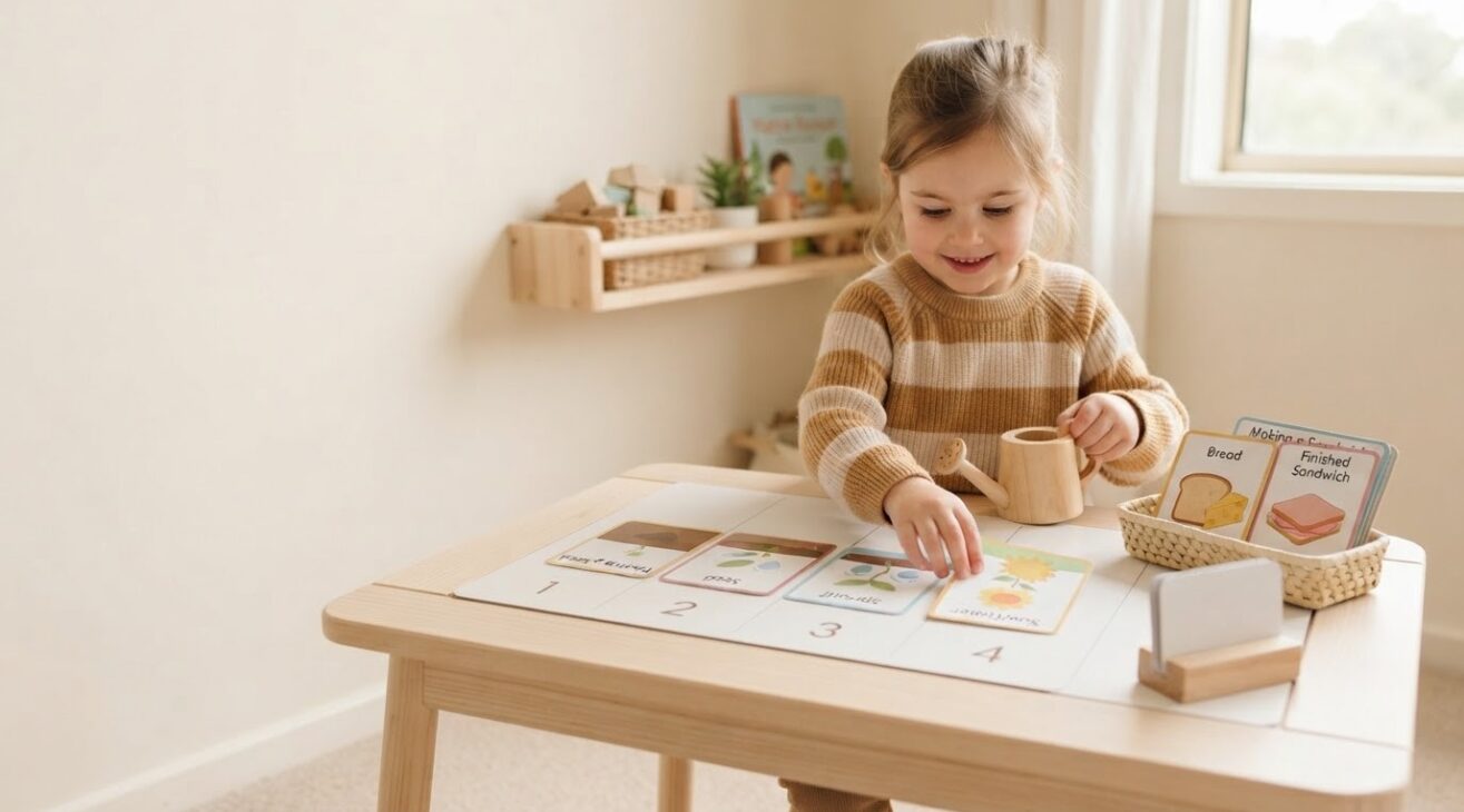 Sequencing & Retelling Activity Cards for 4-Year-Old Kids
