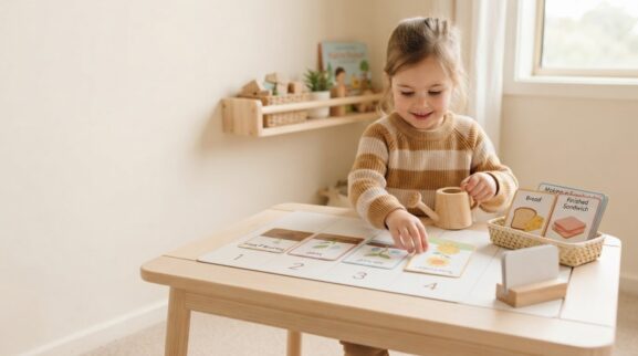 Sequencing & Retelling Activity Cards for 4 Years printable learning activity for a 4-year-old