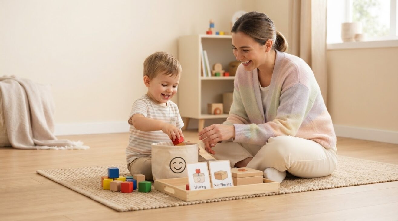 Sharing & Cooperation Activity Cards for 2-Year-Old Toddlers
