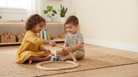 Sharing & Cooperation Activity Cards for 3 Years printable learning activity for a 3-year-old
