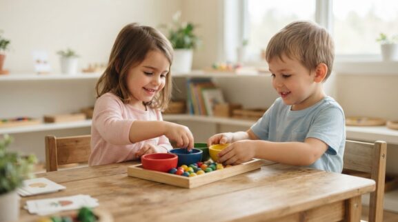 Sharing & Cooperation Activity Cards for 4 Years printable learning activity for a 4-year-old