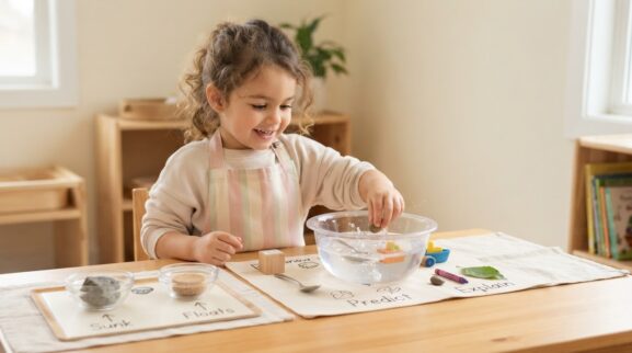 Simple Experiments learning activities for a 4-year-old