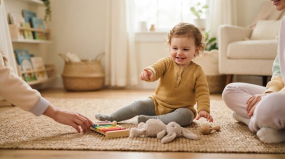 Sing, Move & Listen: Freeze & Listening Games for 1 Year parent learning guide for a 1-year-old