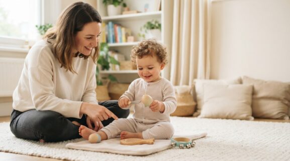 Sing, Move & Listen: Instrument Exploration for 1 Year parent learning guide for a 1-year-old