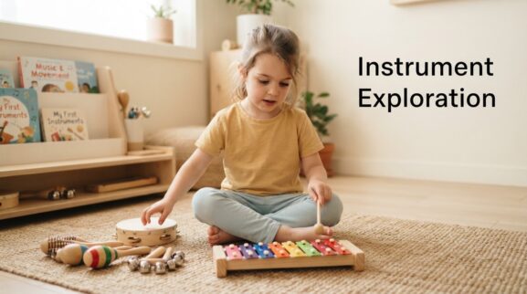 Sing, Move & Listen: Instrument Exploration for 5 Years parent learning guide for a 5-year-old