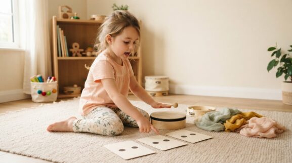 Sing, Move & Listen: Rhythm & Beat for 5 Years parent learning guide for a 5-year-old