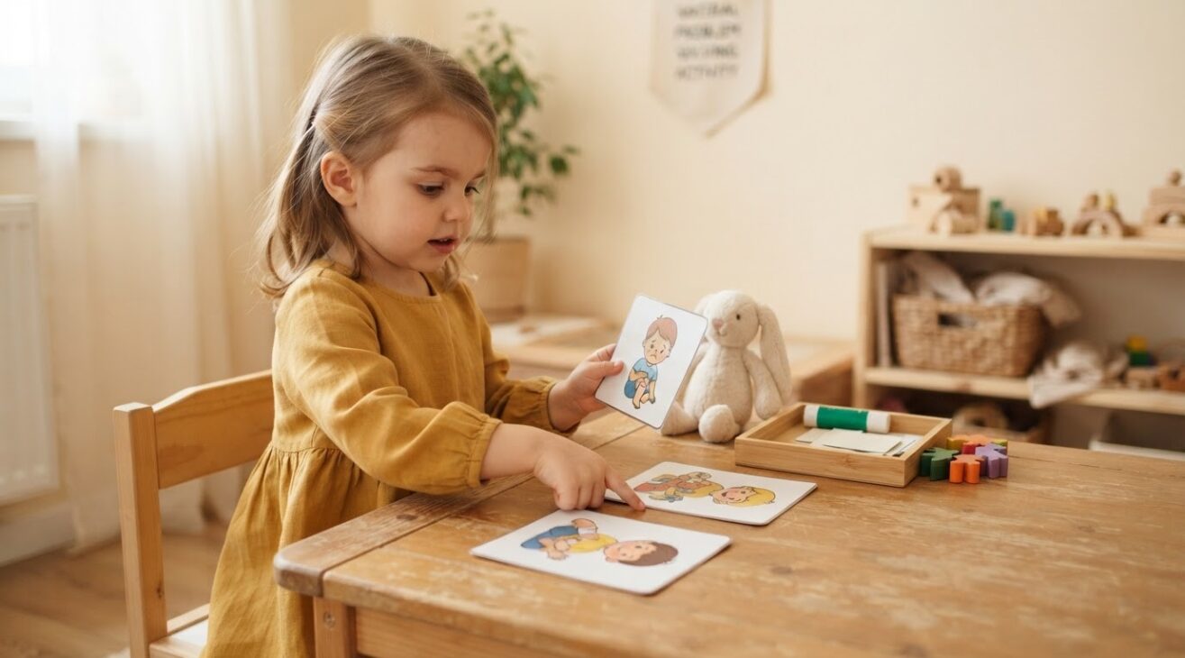Social Problem Solving Activity Cards for 3-Year-Old Toddlers
