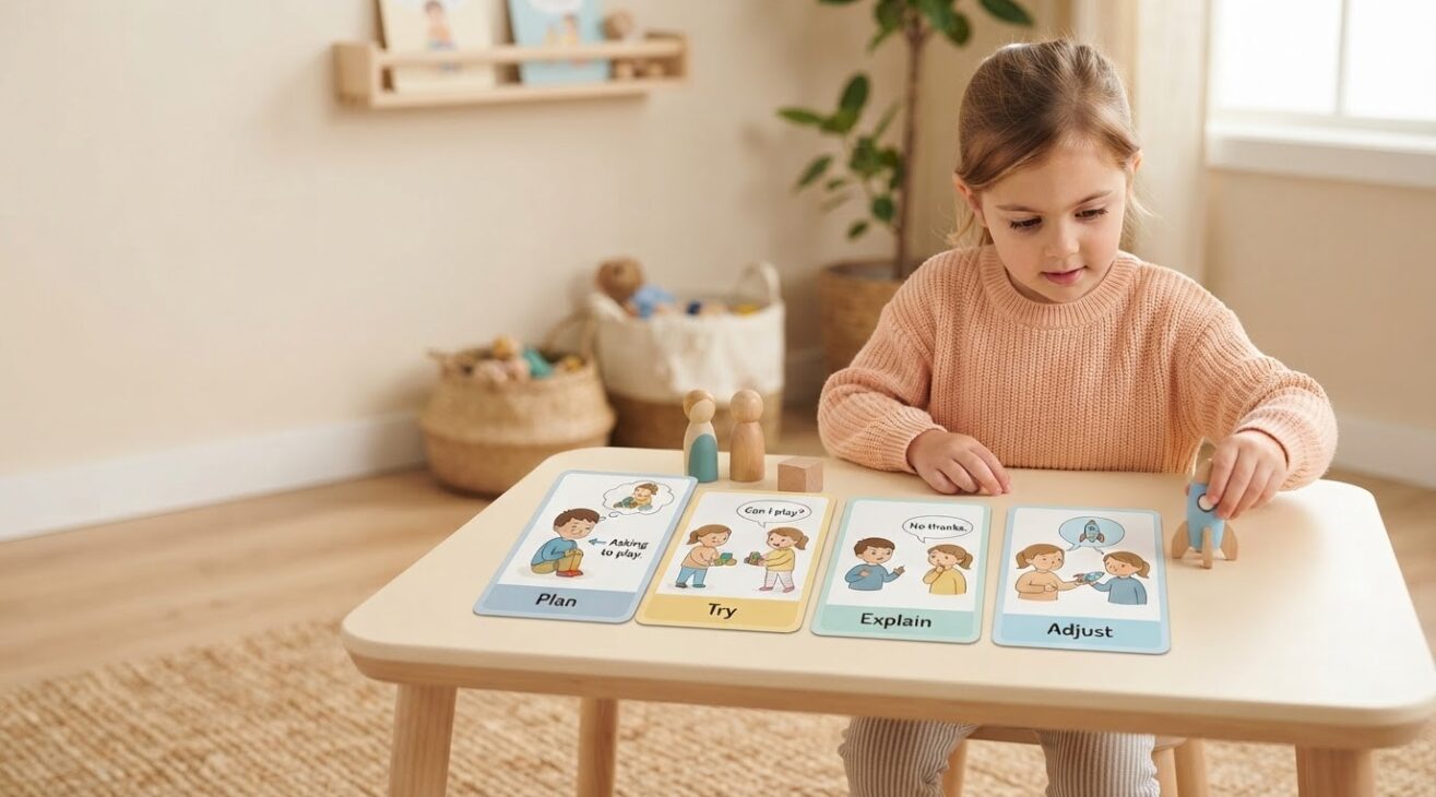 Social Problem Solving Activity Cards for 5-Year-Old Kids