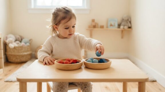 Sorting & Categorizing Activity Cards for 1 Year printable learning activity for a 1-year-old