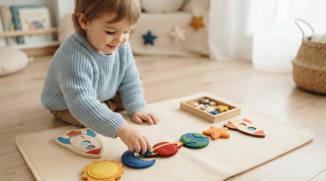 Space Basics Activity Cards for 3-Year-Old Toddlers