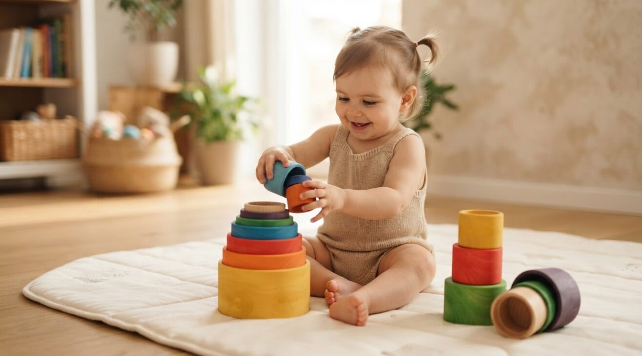 Stacking & Nesting Activity Cards for Babies 10–11 Months