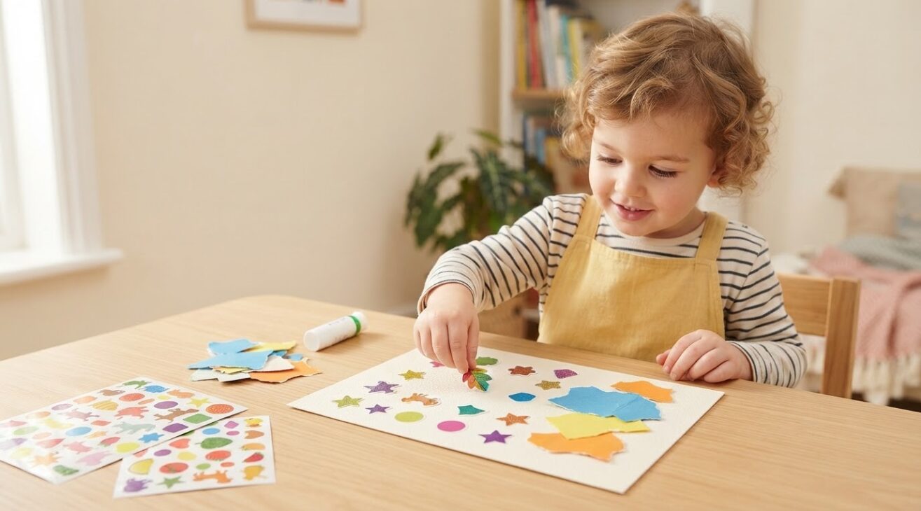 Stickers & Collage for 3-Year-Old Toddlers