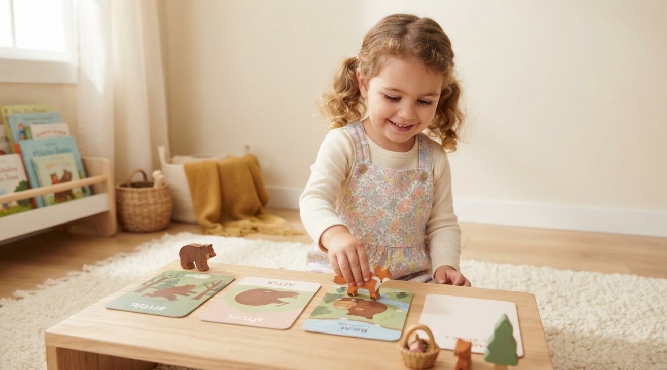 Story Comprehension Activity Cards for 3-Year-Old Toddlers