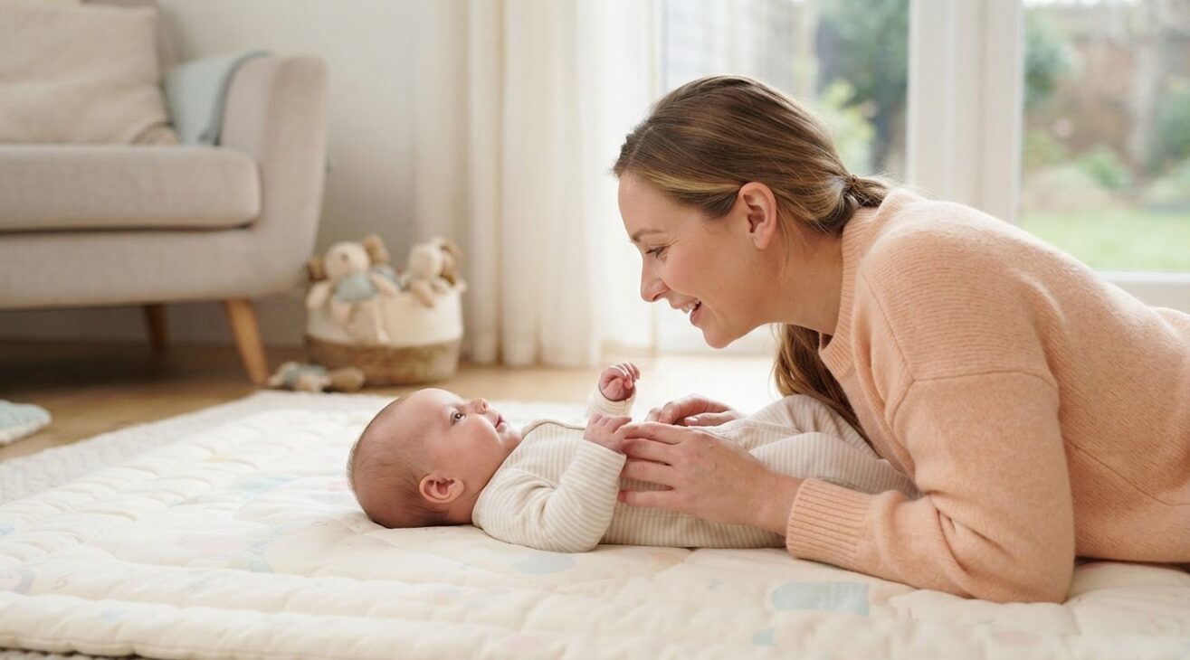 Supervised Floor-Time Interaction Activity Cards for Babies 0–3 Months