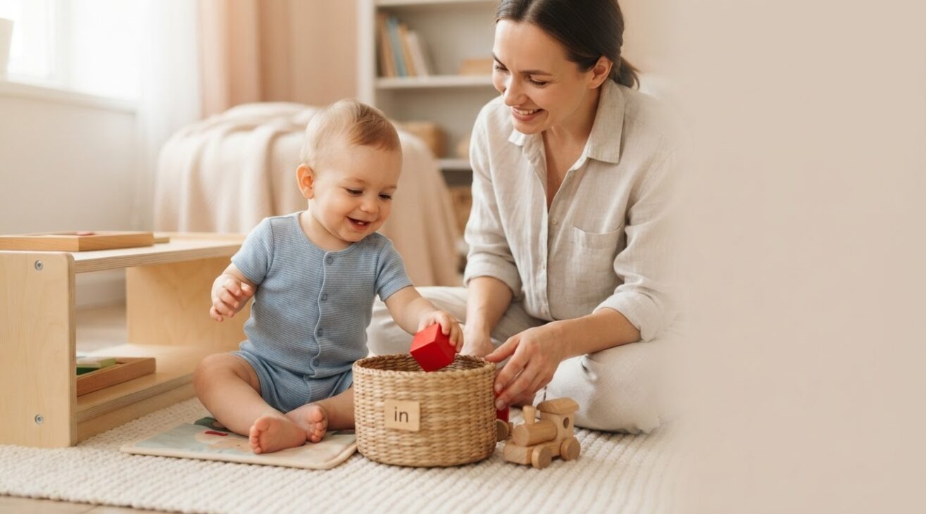 Teach Through Play: Direction Words for 1-Year-Old Toddlers
