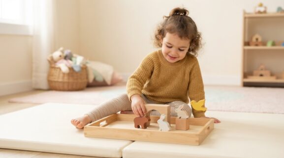 Teach Through Play: Positions & Spatial Words for 3 Years parent learning guide for a 3-year-old