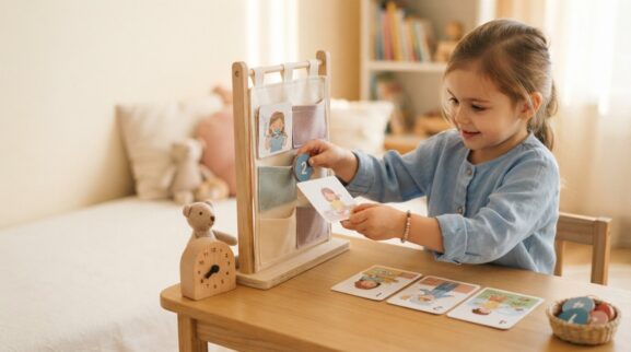 Teach Through Play: Time & Sequence Concepts for 4 Years parent learning guide for a 4-year-old