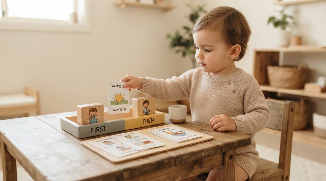 Time & Sequence Concepts Activity Cards for 2-Year-Old Toddlers