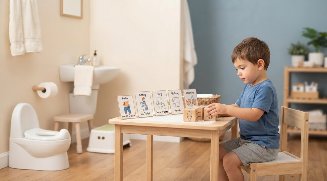 Toilet Learning Words & Routine for 3-Year-Old Toddlers