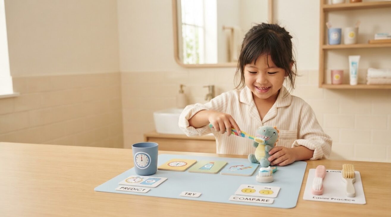 Toothbrushing Routine Activity Cards for 4-Year-Old Kids