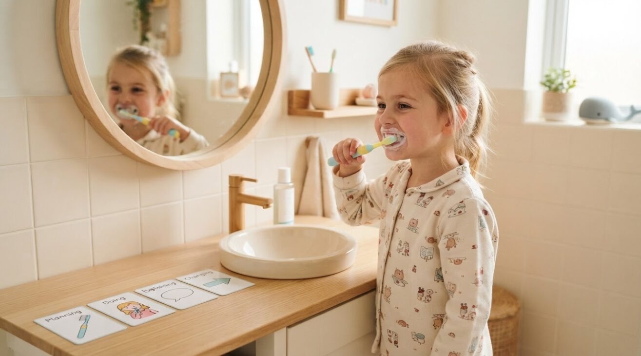 Toothbrushing Routine Activity Cards for 5-Year-Old Kids