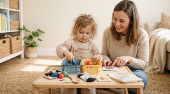 Try, Notice & Solve: Flexible Problem Solving for 2 Years learning activity for a 2-year-old