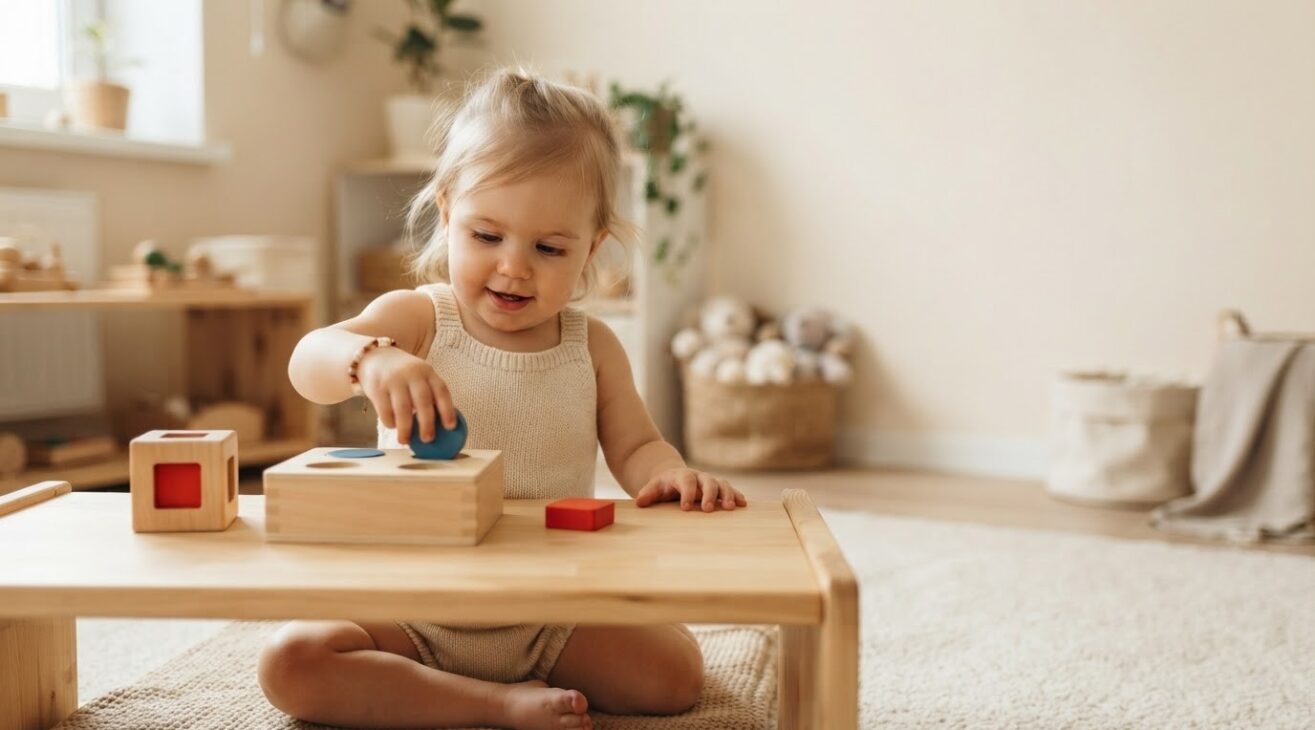 Try, Notice & Solve: Matching for 1-Year-Old Toddlers