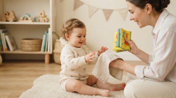 Try, Notice & Solve: Object Permanence for 10–11 Months learning activity for a 10–11 month old baby