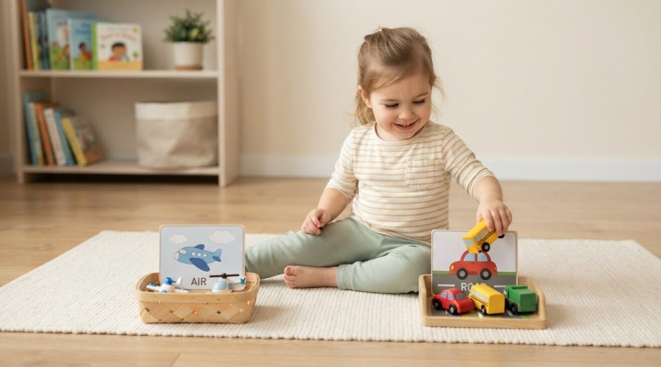 Vehicle Pretend Play for 2-Year-Old Toddlers