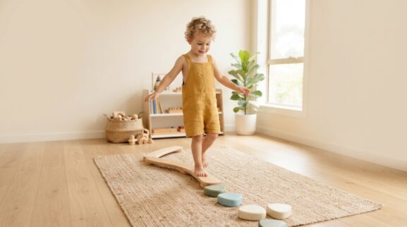 Walking & Balance Activity Cards for 3 Years printable learning activity for a 3-year-old