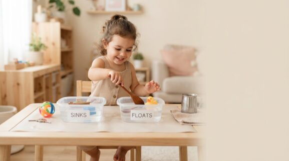Water Exploration learning activities for a 2-year-old